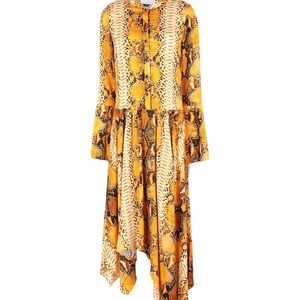 Satin Snake print dress